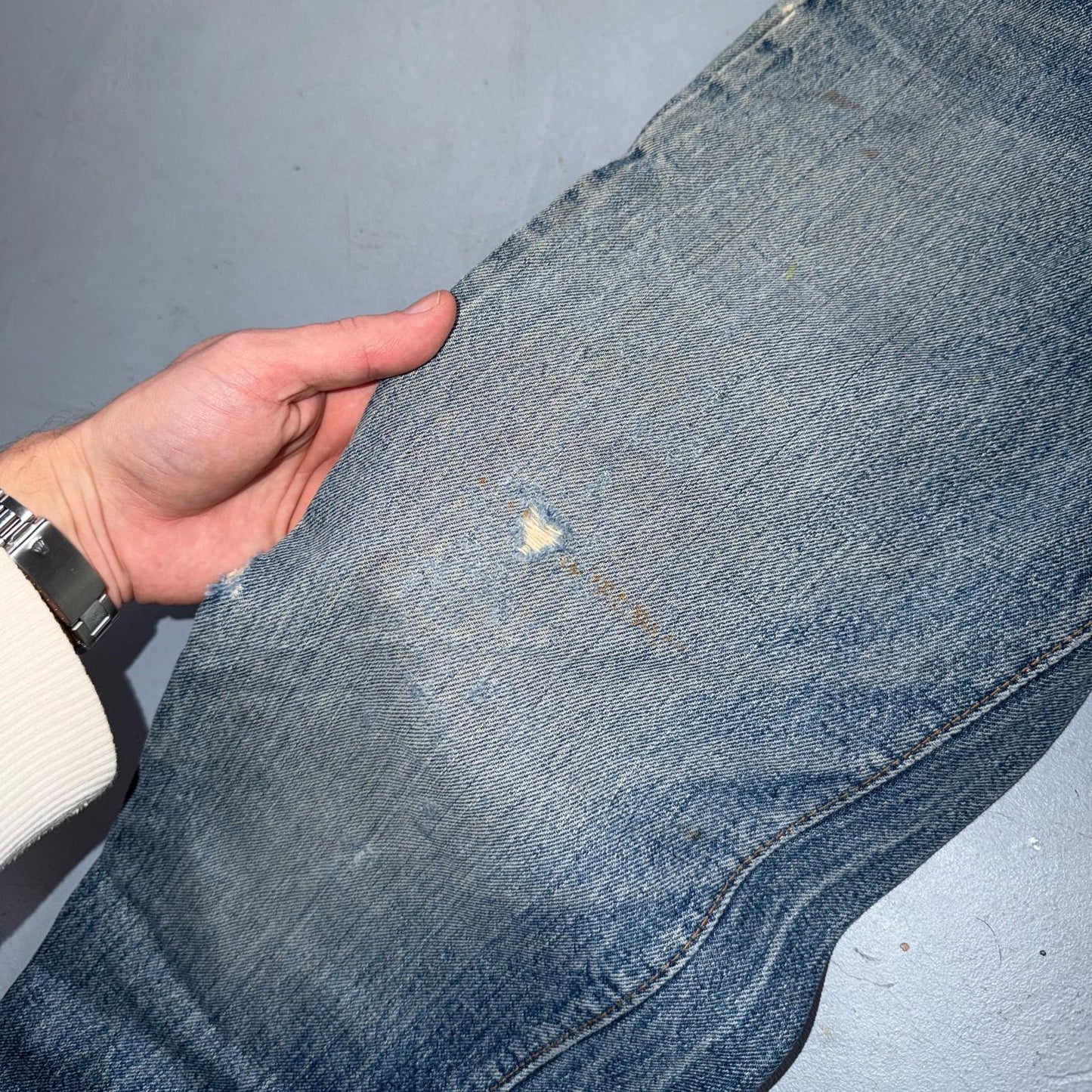 Levis 501 Vintage 70s SS Redline Selvedge USA XX Jeans Light Wash 31x33 Ac 30x29