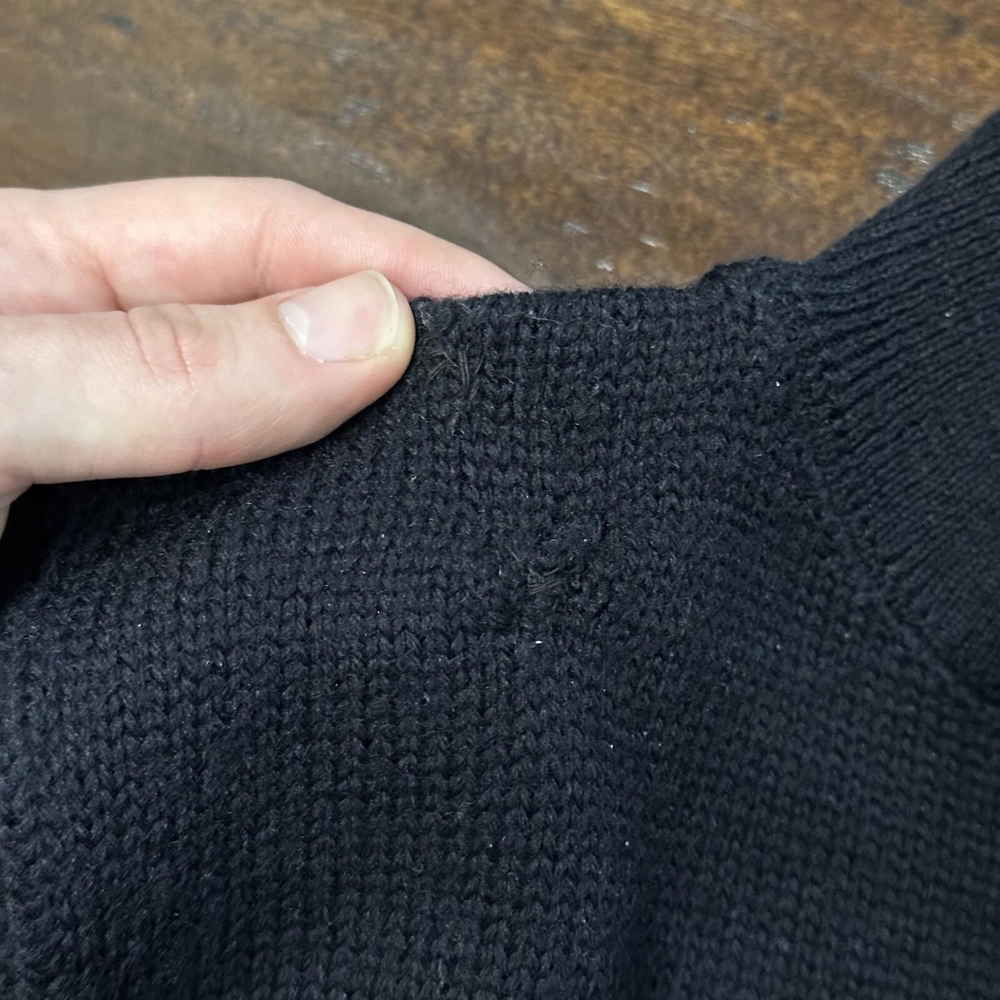 Vintage WW2 WWII USN Navy Deck Watch Wool Sailor's Sweater 1940s 40s Knit Rare