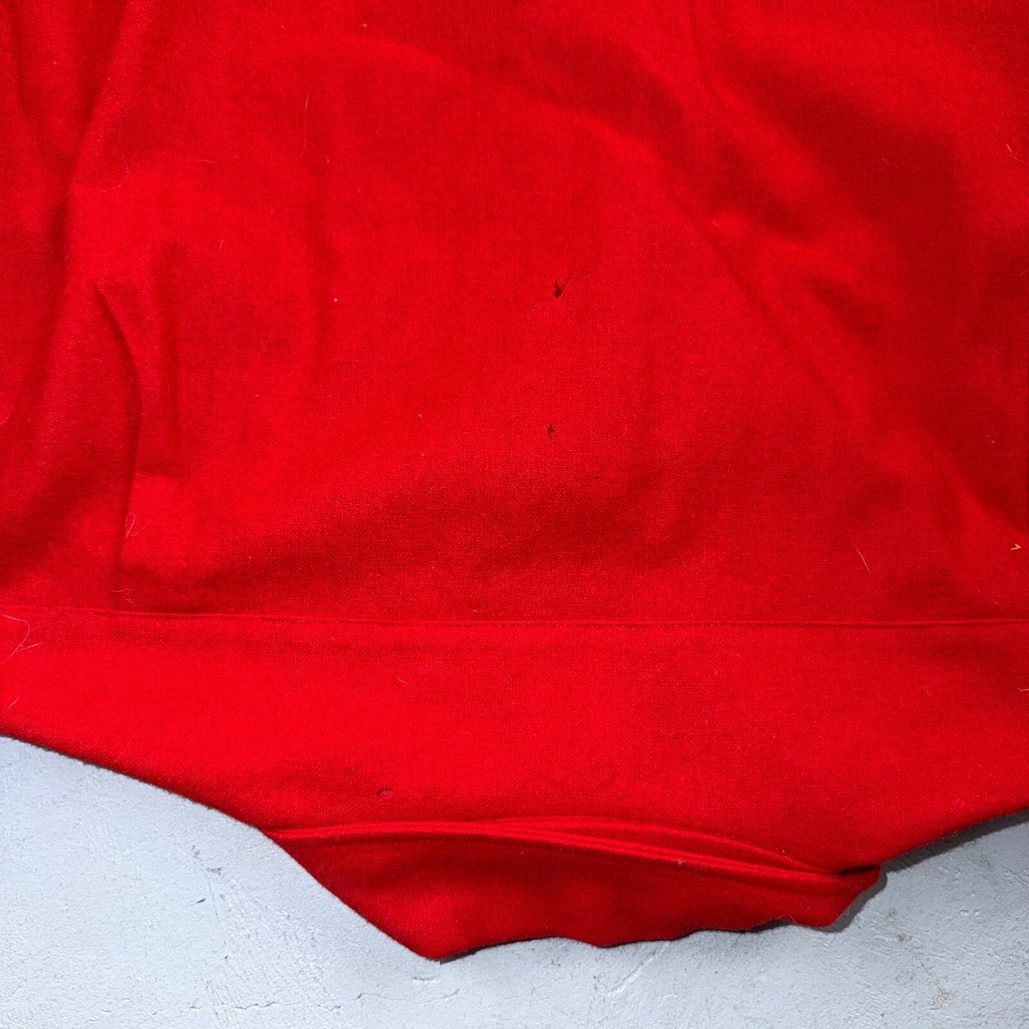 VTG 70s Pendleton Red Virgin Wool Board Shirt Loop Collar USA Men's L