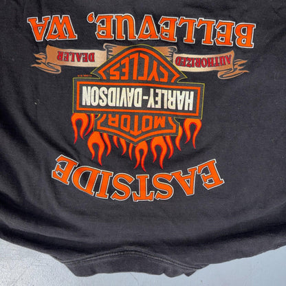 Harley Davidson Washington Vintage T Shirt Y2K Black Promo Legend Motorcycle