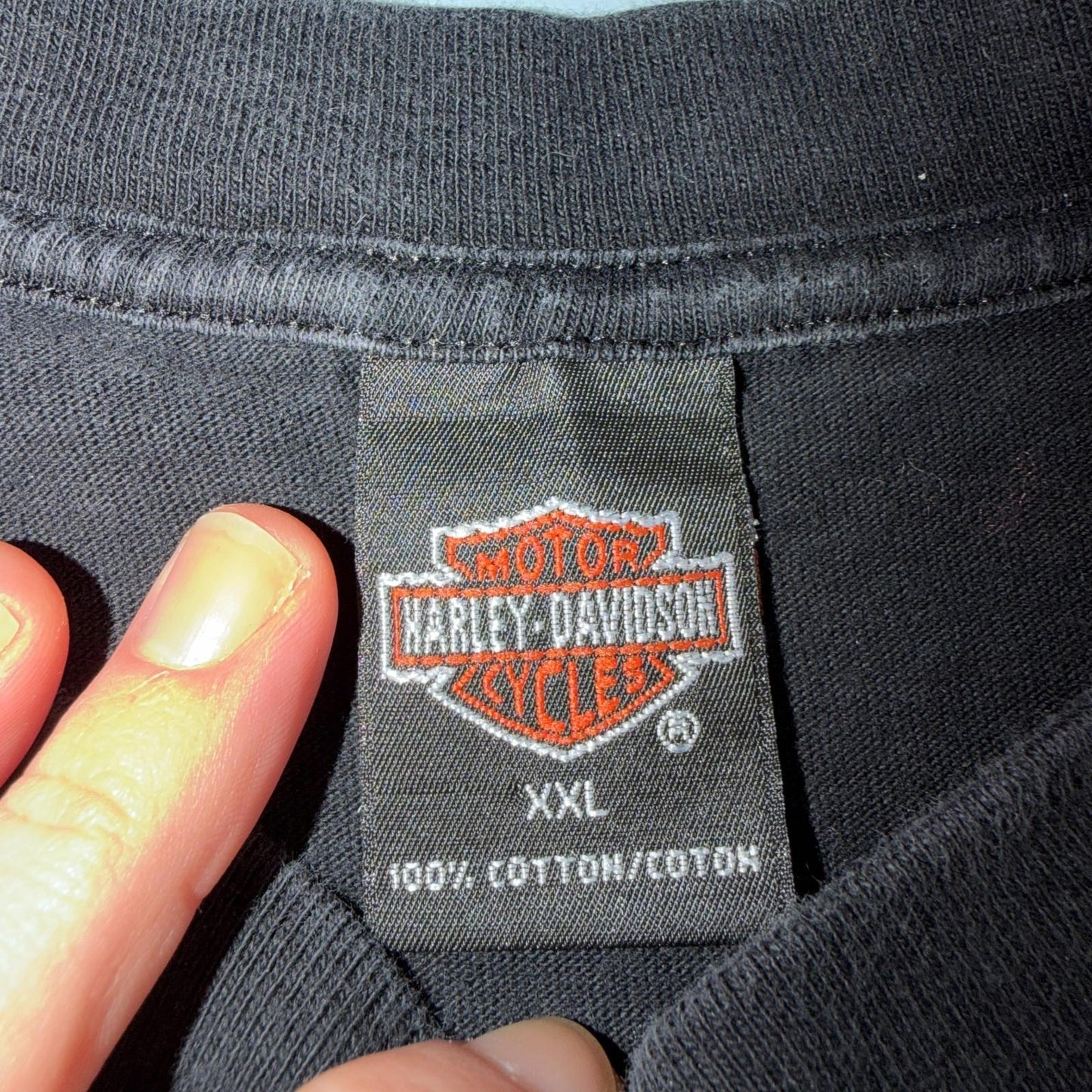 Harley Davidson Washington Vintage T Shirt Y2K Black Promo Legend Motorcycle