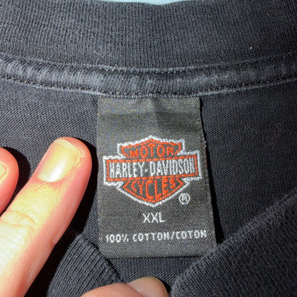 Harley Davidson Washington Vintage T Shirt Y2K Black Promo Legend Motorcycle