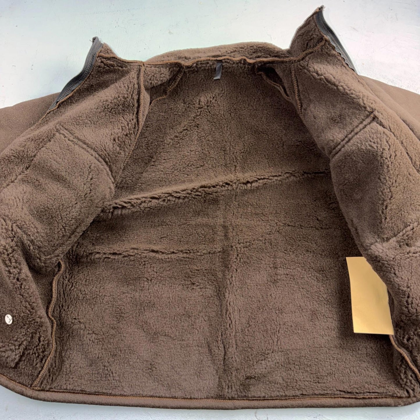 VTG 90s Sherpa Lined Full Zip Cold Weather Jacket Large Synthetic Fiber Bear