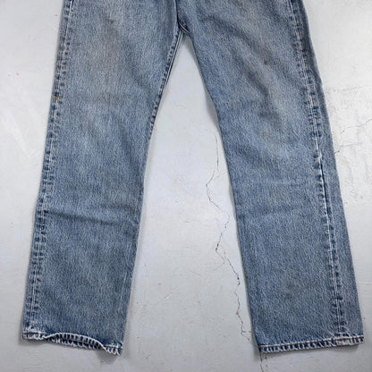 Levis 501 Vintage Y2K 90s XX Straight Leg Jeans Blue Light Wash 34x34 Act 31x32