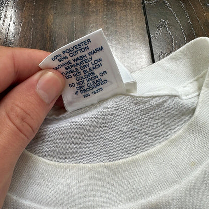Love Boat Art VTG T Shirt Poetry Romantic Travel USA Rare Sailing 90s Internatio