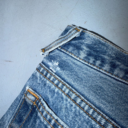 Levis 501 Vintage 80s USA XX Straight Leg Jeans Blue Light Wash 38x34 Act 35x30