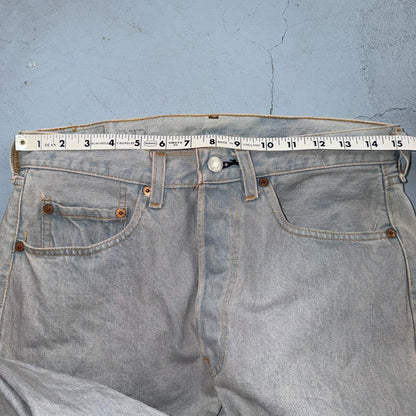 Levis 501 Vintage 80s Redline Selvedge USA XX Jeans Bleach Wash 32x40 Act 30x35