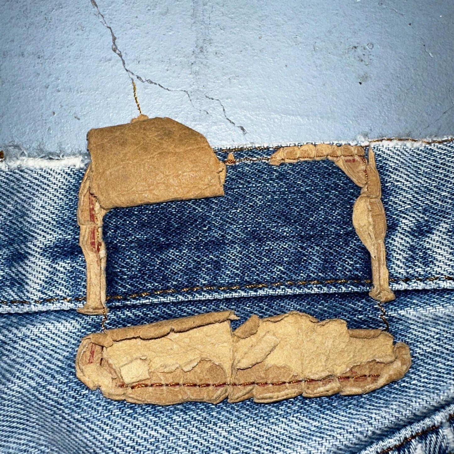 Levis 501 Vintage 80s Redline Selvedge USA XX Jeans Light Wash Thrashed Ac 28x26