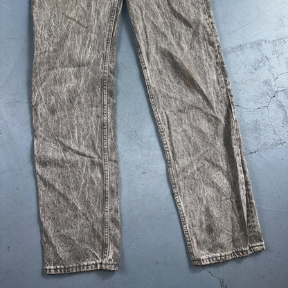 Levis 501 Vintage 80s USA XX Straight Leg Jeans Gray Acid Wash 27x32 Act 26x31