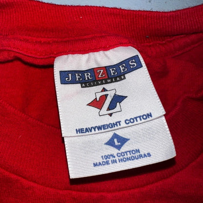 VTG Portland Trailblazers Shirt Mens Large Red Y2K Red Hot Rollin 2000s NBA