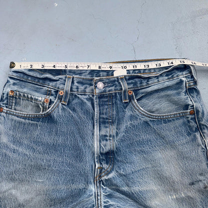 Levis 501 Vintage Y2K 90s XX Straight Leg Jeans Blue Light Wash 34x34 Act 31x30