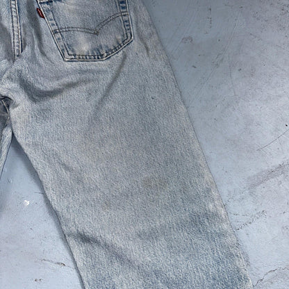 Levis 501 Vintage 80s Redline Selvedge USA XX Jeans Light Wash 32x33 Act 29x29