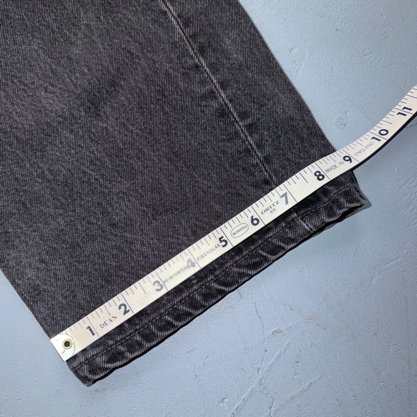 Levis 501 Vintage 90s USA XX Straight Leg Jeans Black Light Wash 40x34 Act 37x33
