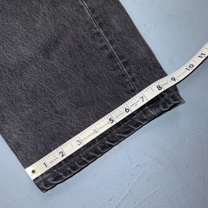 Levis 501 Vintage 90s USA XX Straight Leg Jeans Black Light Wash 40x34 Act 37x33