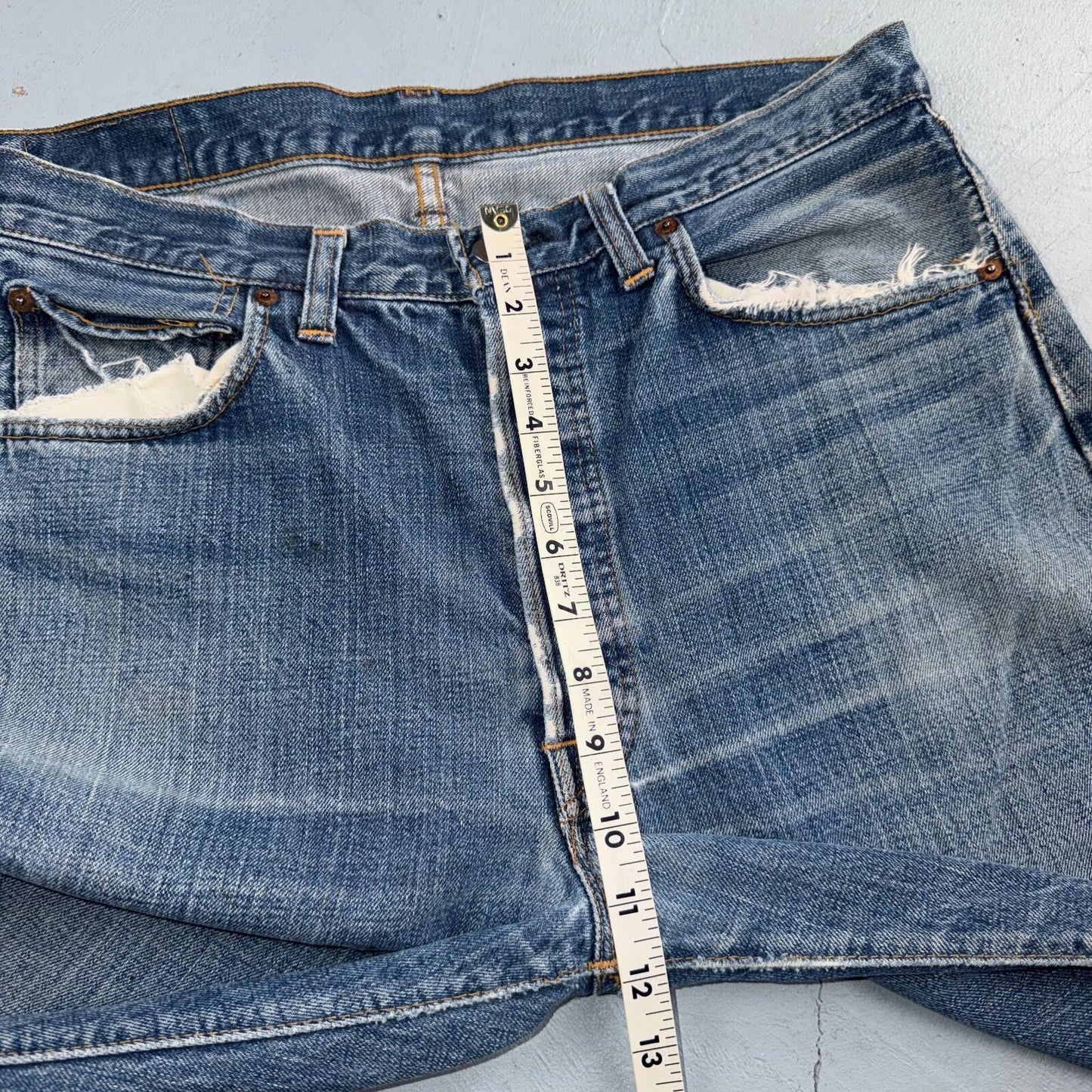 Levis 501 Big E Vintage 60s Redline Selvedge USA XX 1960s Jeans 36x32 Act 33x28