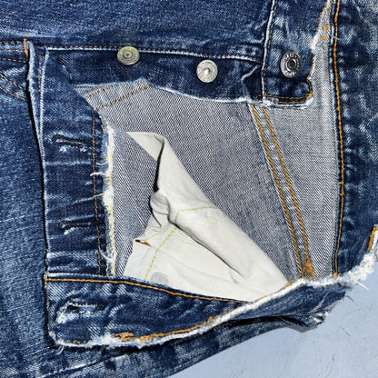 Levis 501 Big E Vintage 60s Redline Selvedge USA XX 1960s Jeans 28x32 Act 26x28