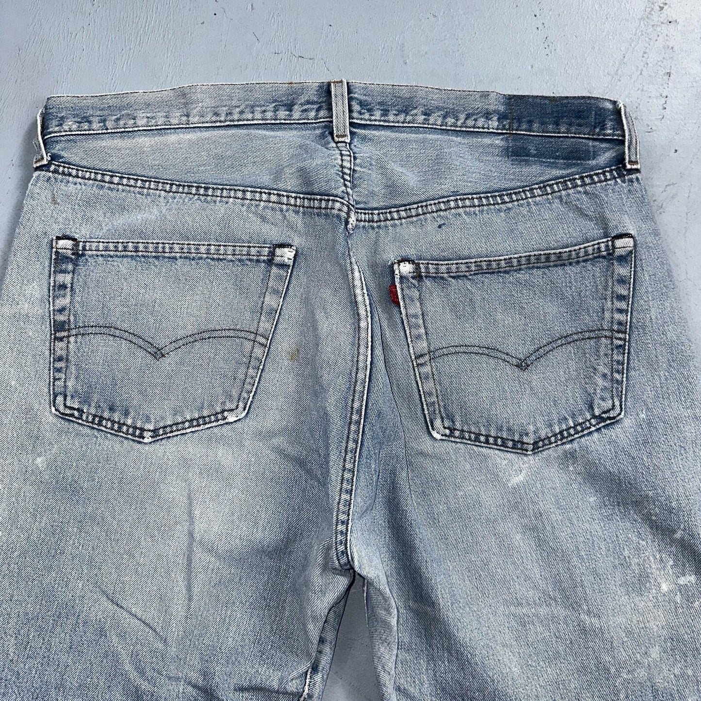 Levis 501 Vintage 80s Redline Selvedge USA XX Jeans Light Wash 40x33 Act 38x30