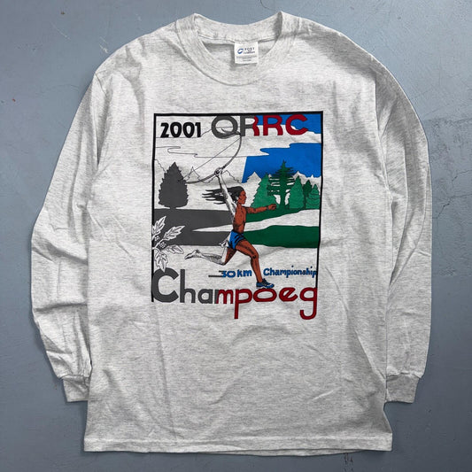 Running 2001 ORRC Oregon Champoeg VTG T Shirt Y2K Indian Running Long Sleeve Rar
