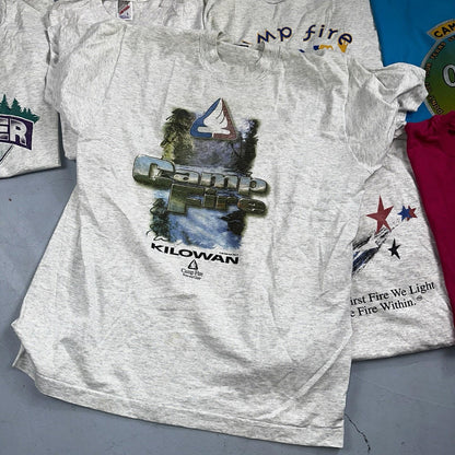 Vintage Oregon T Shirt Lot Of 8 Portland Camp Hike Travel 90s Single Stitch OTC