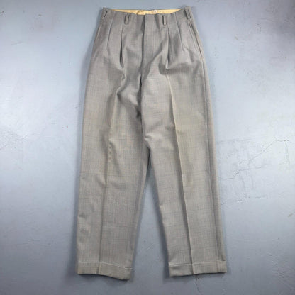 1960s 1970s VTG Mens 2 PC Suit 42 Jacket Coat Pants Gray Union Wool Rockabilly