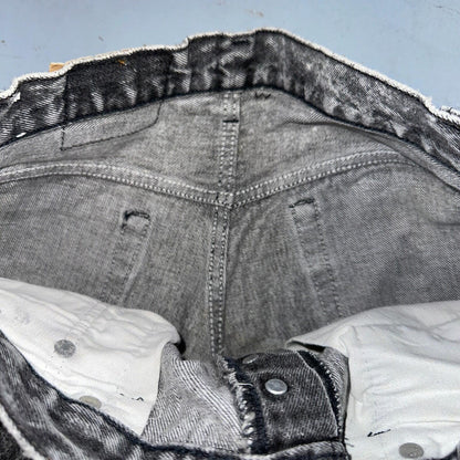 Levis 501 Vintage 90s USA XX Straight Leg Jeans Black Acid Wash 30x32 Act 28x31