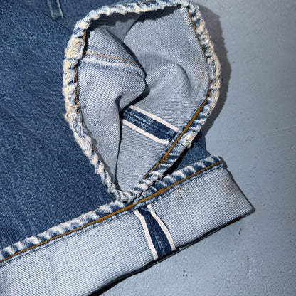Levis 501 Vintage 80s Redline Selvedge USA XX Jeans Light Wash 34x38 Act 31x34