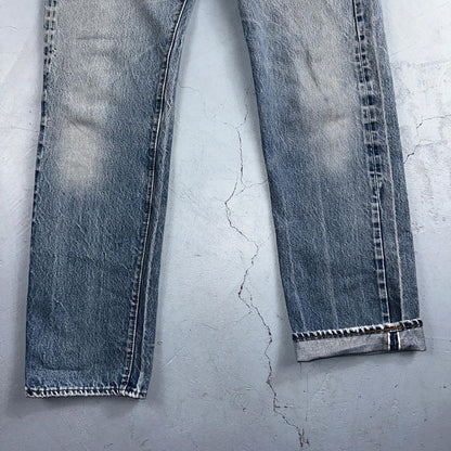 Levis 501 Vintage 80s Redline Selvedge USA Light Wash Jeans 31x36 Act 29x32