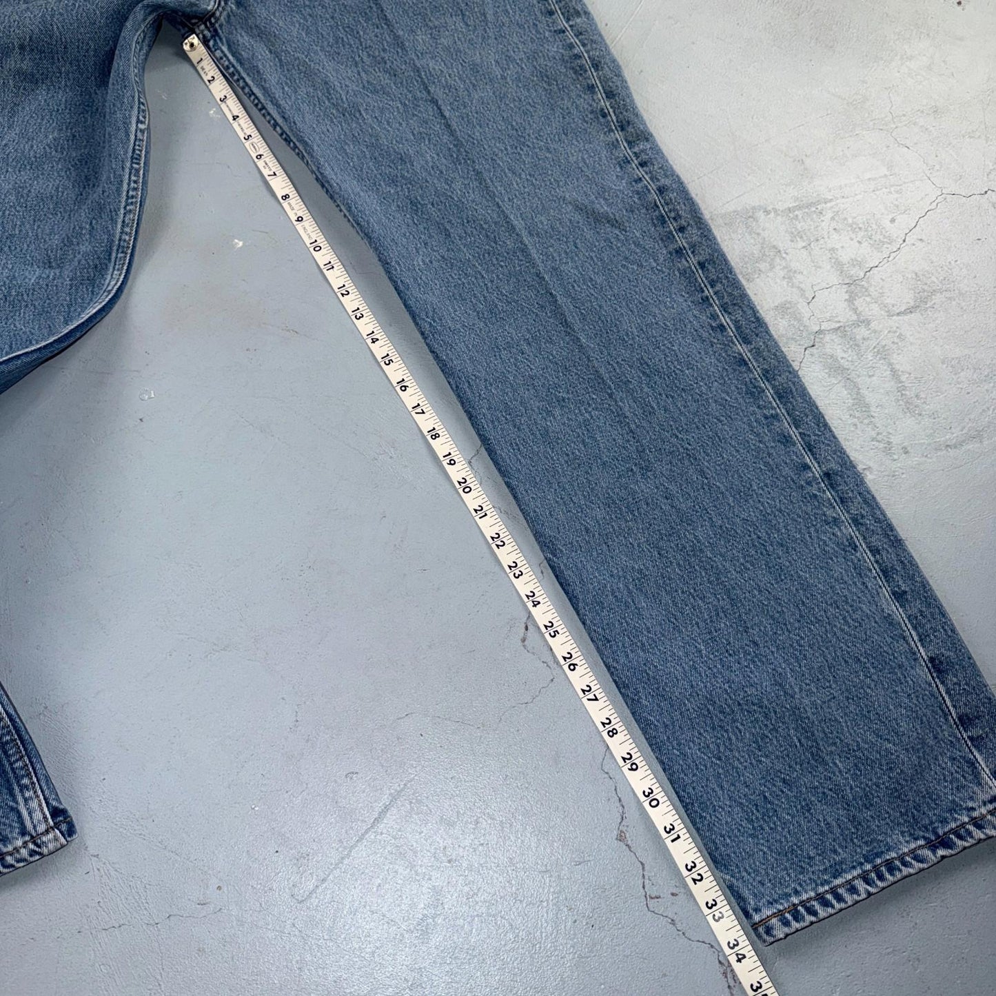Levis 501 Vintage Y2K 90s XX Straight Leg Jeans Blue Light Wash 42x34 Act 40x34