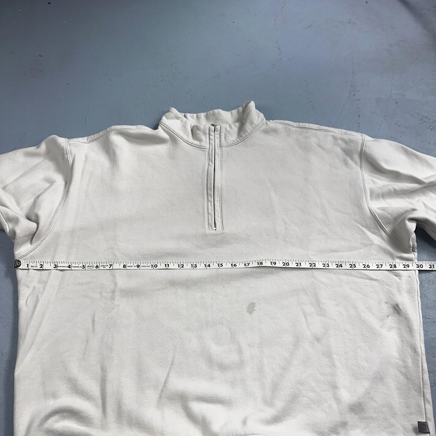 Nike Sweatshirt Mens 2XL White Pull Over Quarter Zip Golf Vintage Y2K