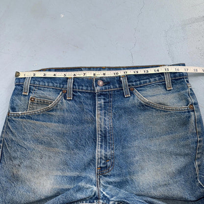 Levis 505 Vintage 80s USA Orange Tab Straight Blue Jeans Med Was 36x30 Act 34x29