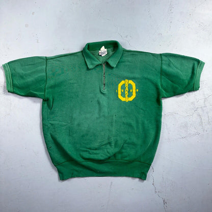 VTG 60s Oregon Track Sweatshirt Champion 1969 Drakes Rockabilly Ducks Polo Zip