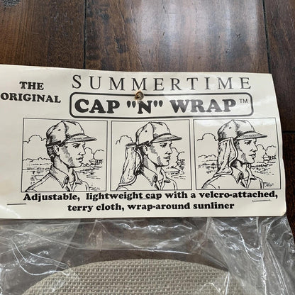 VTG Cap "N" Wrap Snap Back Hat Winter Hunting Work Outdoor USA Rare New 60s 70s