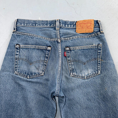 Levis 501 Vintage 80s Redline Selvedge USA XX Jeans Light Wash 32x36 Act 30x31