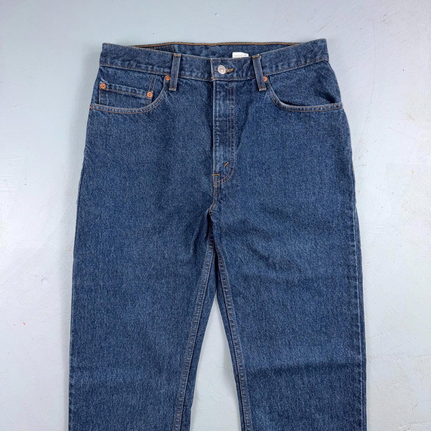 Levis 505 Vintage 90s Red Tab Straight Blue Jeans Med Was 34x34 Act 32x33