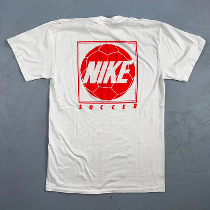 Nike 90s Soccer VTG T Shirt Pacific School PDX Graphic 1990s Gray Tag Original