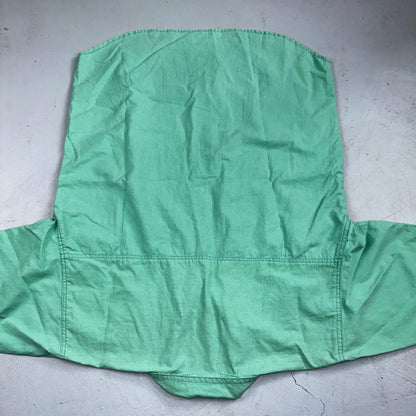 Chacal Tropical VTG Fish Short Sleeve Button Up Shirt L Green Hawaiian USA 80s