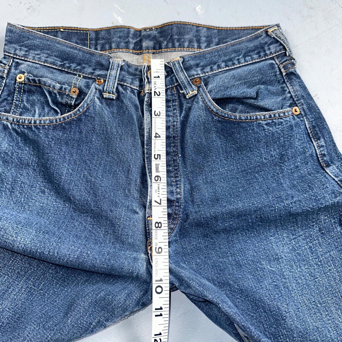 Levis 501 Big E Vintage 60s Redline Selvedge USA XX 1960s Jeans SKINNY Act 27X26