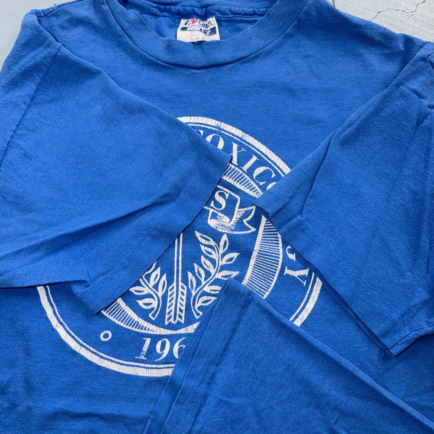 VTG Society of Toxicology SALUS 1961 Medical Science T Shirt Blue Hanes Beefy SO