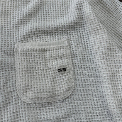 Avenue Blues Jeans Denim Henley Waffle Knit Thermal Shirt 26/28 1980s 80s 90s