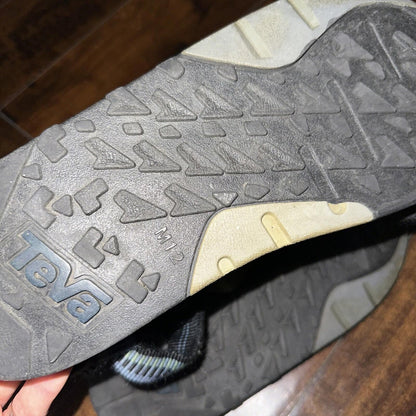 Vintage Teva Hurricane Sandals Mens Size 12 Black Blue Hiking Adjustable USA