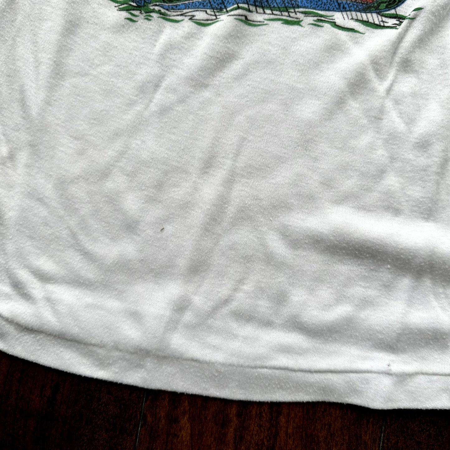 Bankok Thailand 80s Vintage T Shirt Medium Very Slim Ringer Sailing Travel Cool
