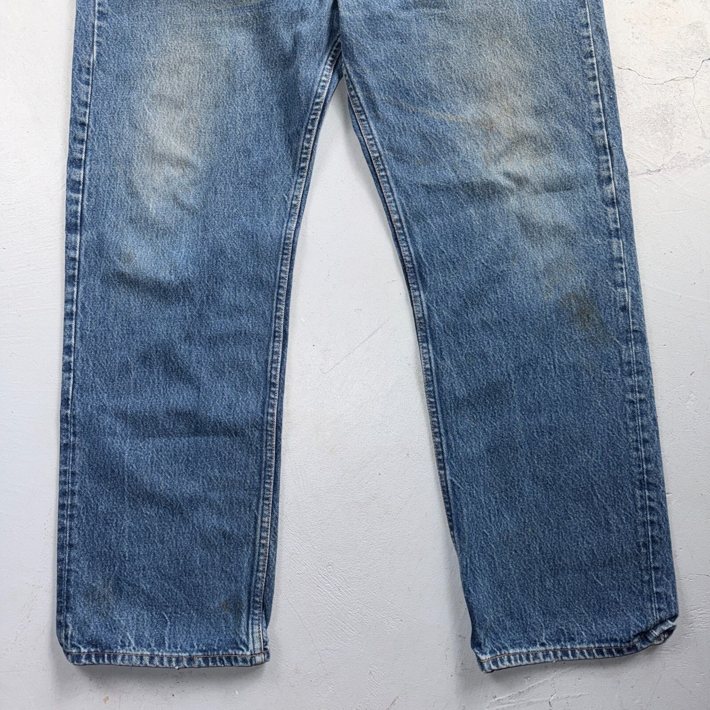 Levis 501 Vintage 80s USA XX Straight Leg Jeans Blue Light Wash 42x34 Act 38x29