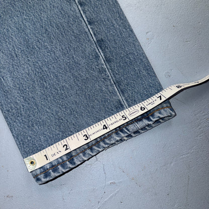 Levis 501 Vintage 90s USA XX Straight Leg Jeans Blue Light Wash 30x30 Act 27x28