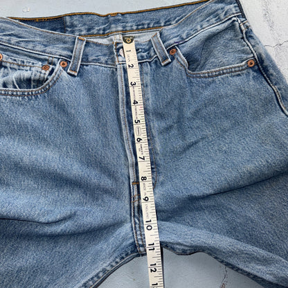 Levis 501 Vintage 90s Y2K XX Straight Leg Jeans Blue Light Wash 30x34 Act 28x32