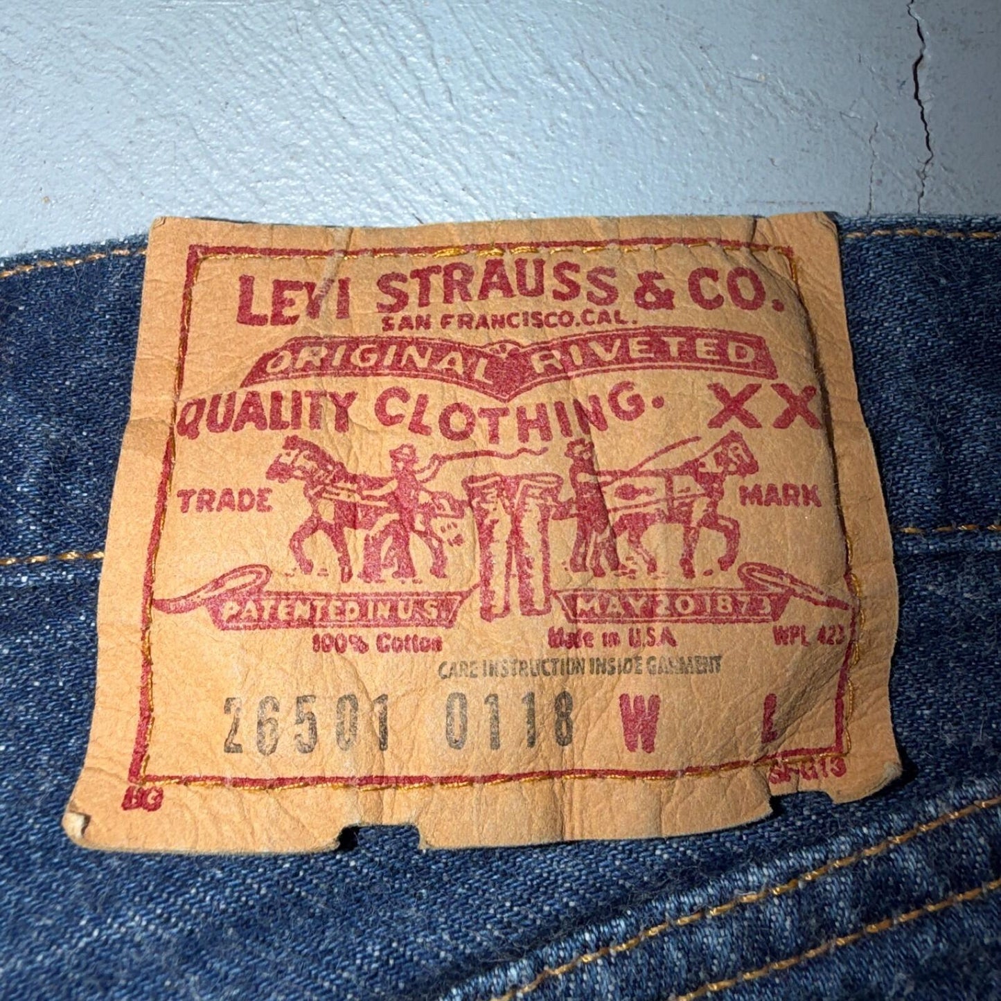 Levis 501 Vintage 80s USA XX Straight Leg Jeans High Rise Sz 13 Womens Act 27x31