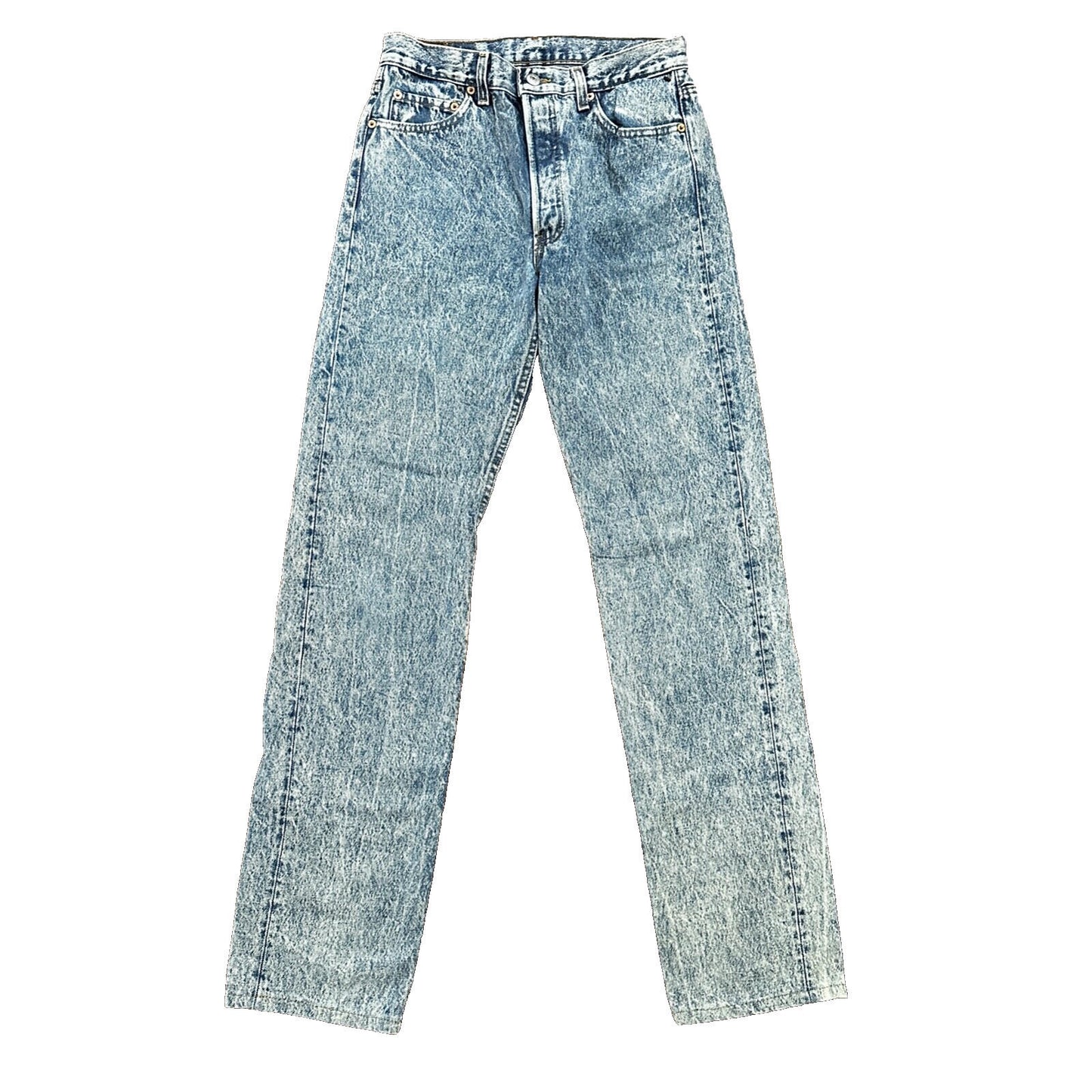 VTG 90s Levis 501 Button Fly 30x36 USA Tag Jeans Straight Acid Wash XX Act 27x32