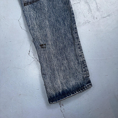 Levis 501 Vintage 90s USA XX Straight Leg Jeans Blue Med Wash 31x34 Act 29x32