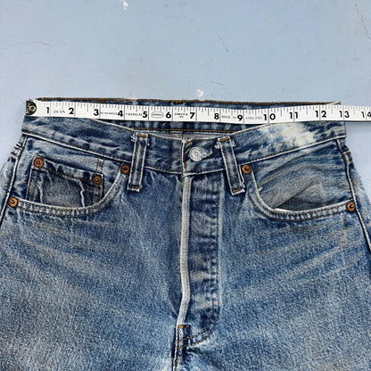 Levis 501 Vintage 80s Redline Selvedge USA XX Jeans Med Wash 28x34 Act 26x30