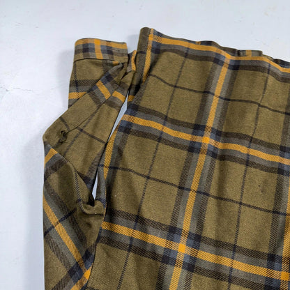 VTG Pendleton Mens Mackinaw Cruiser Wool Coat M Brown Plaid Field Jacket 70s