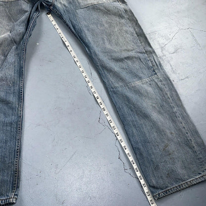 Levis 501 Vintage Y2K XX Straight Leg Jeans Blue Light Wash 38x34 Act 38x32